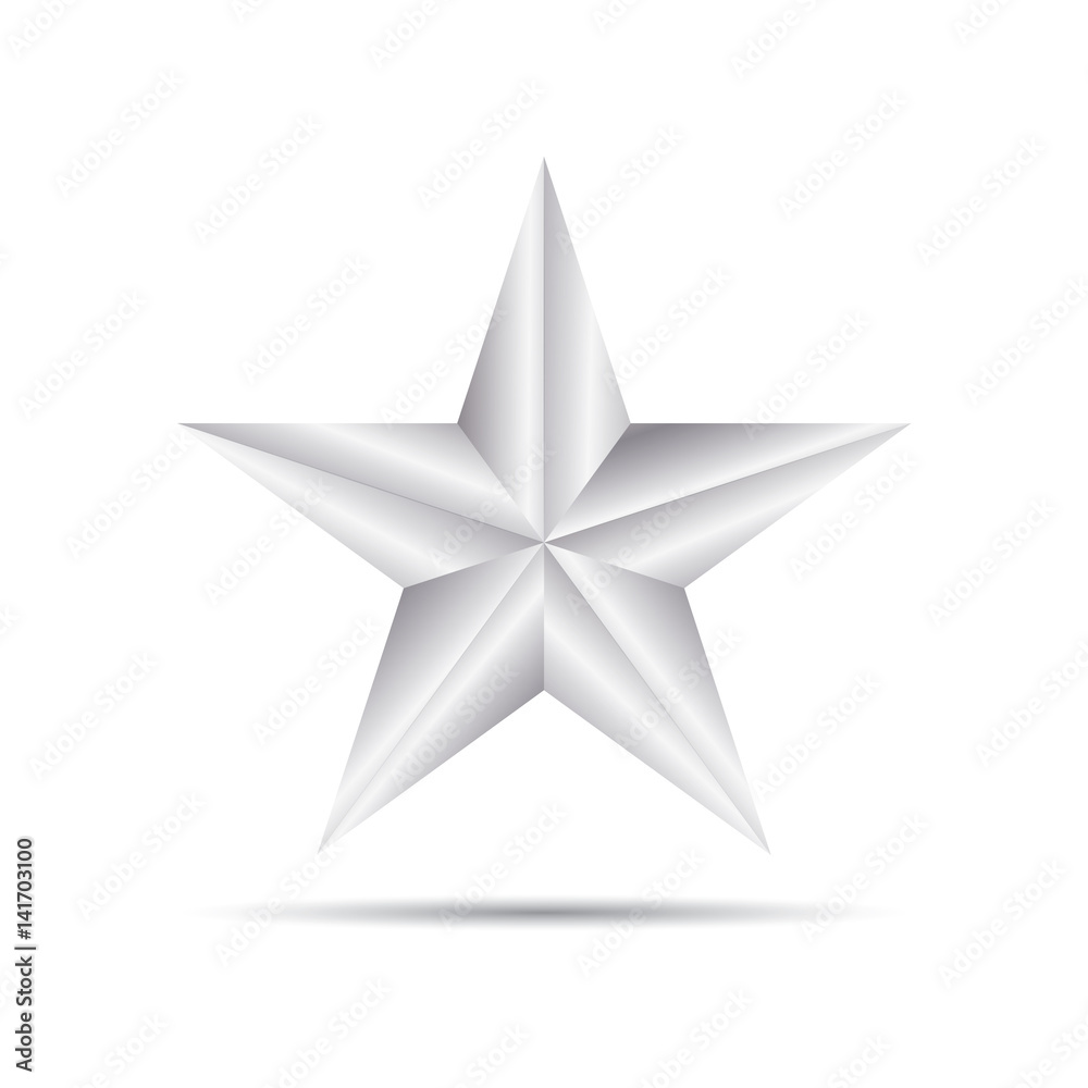 Silver Star Vector Silver Star Vector