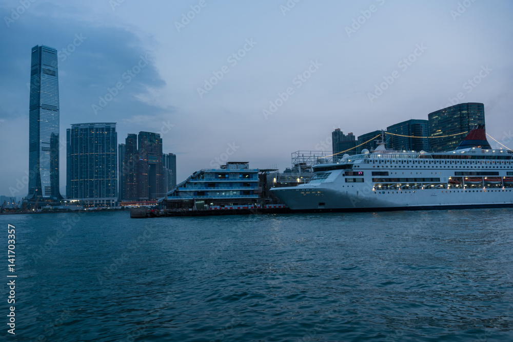 view of victoria harbor in Hong Kong,China. view of victoria harbor in Hong Kong,China.