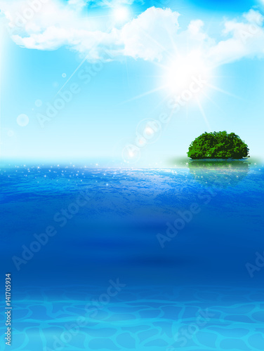 海　夏　風景　背景