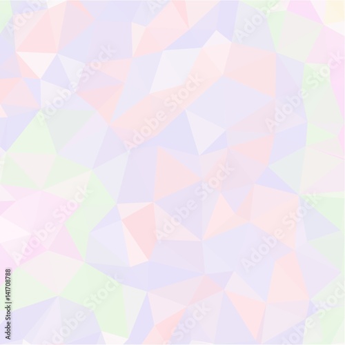  Abstract background of small triangles of polygon blue and yellow and green and pink fragments of sharp flowers and leaves throughout the drawing