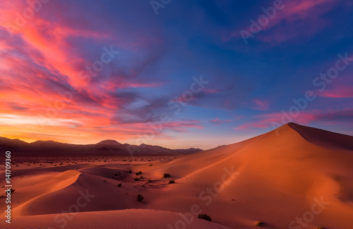 Sand Dunes at Sunset