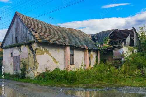 Old abandoned house on the edge of the village © serg11111