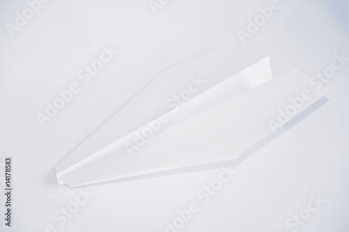 a paper Airplane on the white background