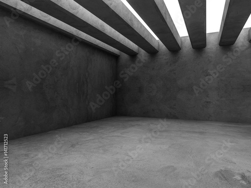 Abstract architecture interior background. 3d rendering