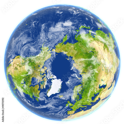 Fototapeta Naklejka Na Ścianę i Meble -  Arctic Ocean on planet Earth