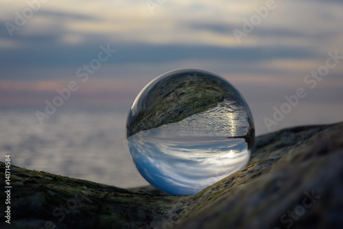 Seaside in crystal ball © styf
