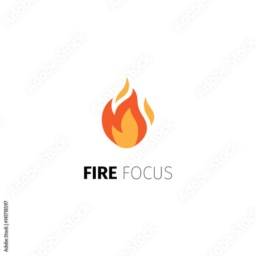 Fire focus logo template