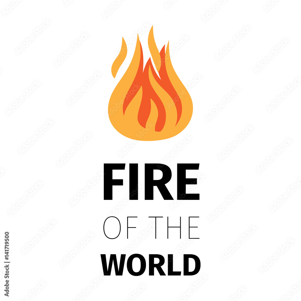 Fire of the world poster template Fire of the world poster template