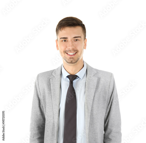 Handsome man in elegant sui...