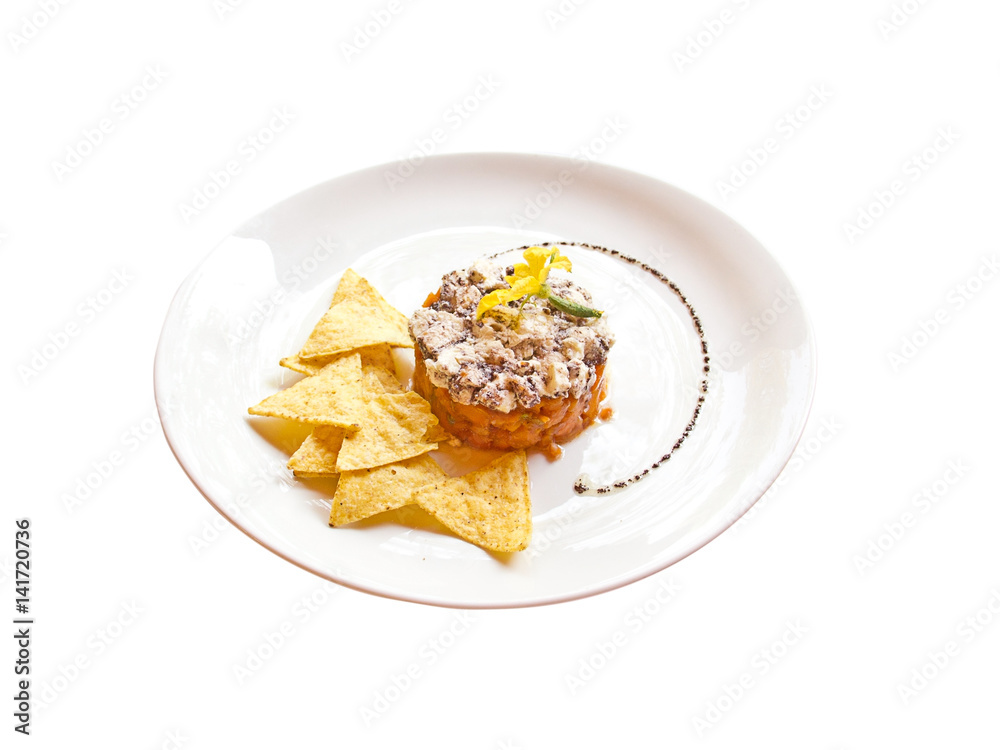 Fresh cheese and carrot tartare Fresh cheese and carrot tartare