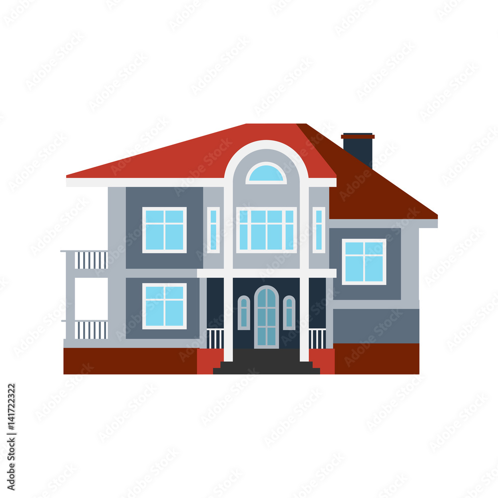 House front view vector illustration building architecture home construction estate residential property roof apartment housing cottage House front view vector illustration building architecture home construction estate residential property roof apartment housing cottage