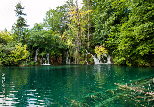 Breathtaking view in the Plitvice Lakes National Park .Croatia