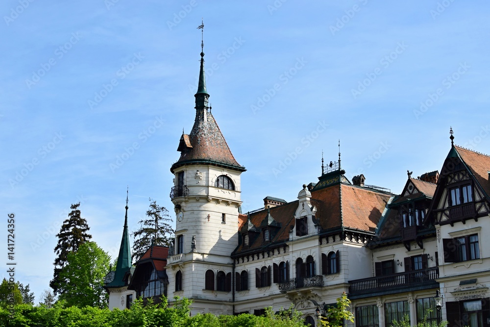 Lovely old mansion in a zoo Lesna. Zlin, Czech Republic-Europe.
