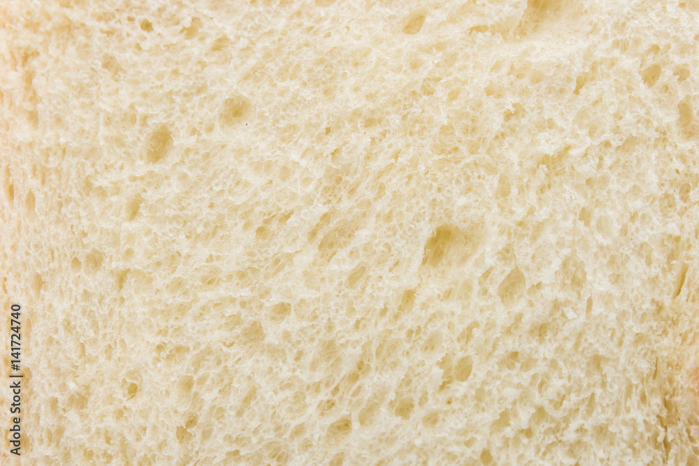 Close up slice of white bread.
