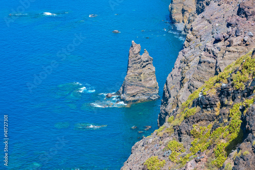 Rocky atlantic coast in the west part of Gran Canaria island 