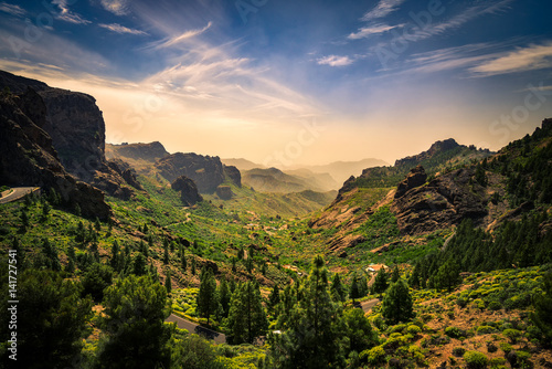 Mountainside landscape on Gran Canaria island, Spain
 photo