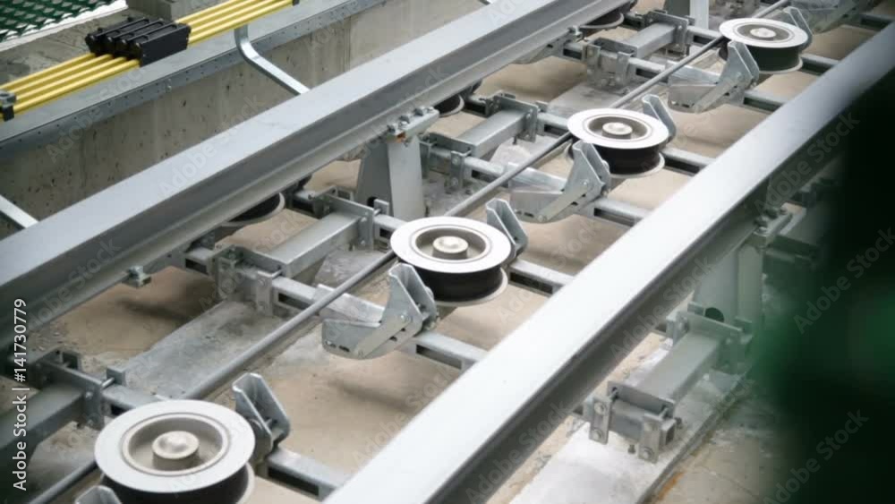 Rotelle metalliche per cavi trazione treno automatico