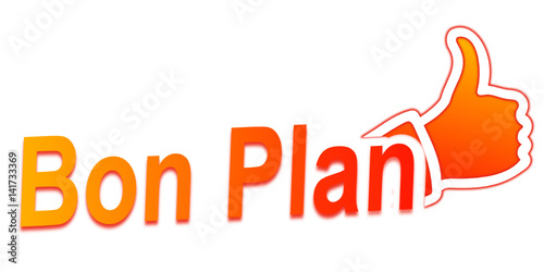 bon plan pouce levé orange