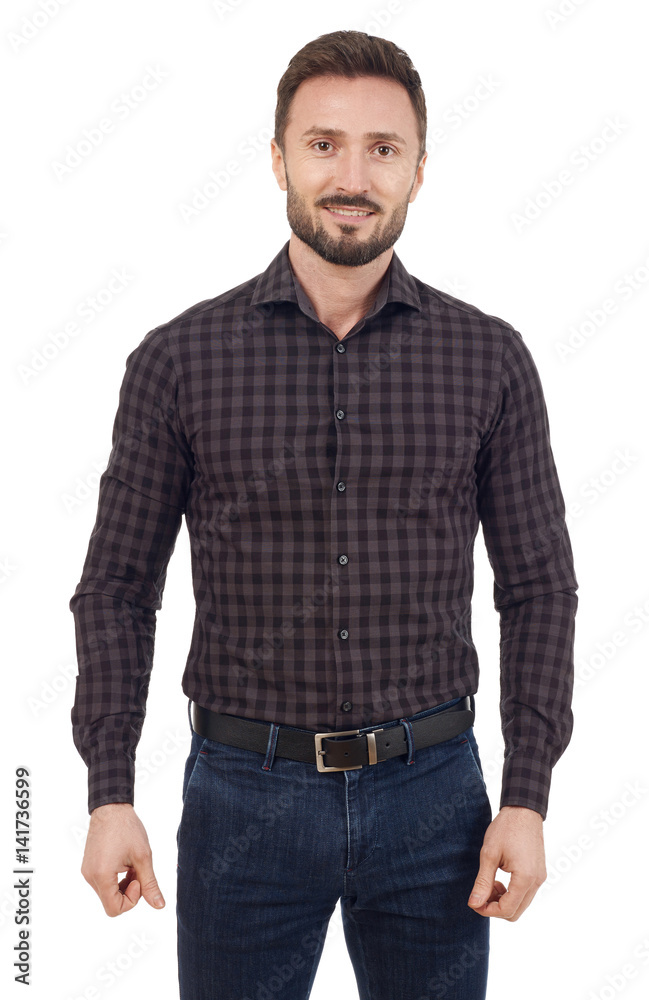 Casual man looking at camera Casual man looking at camera