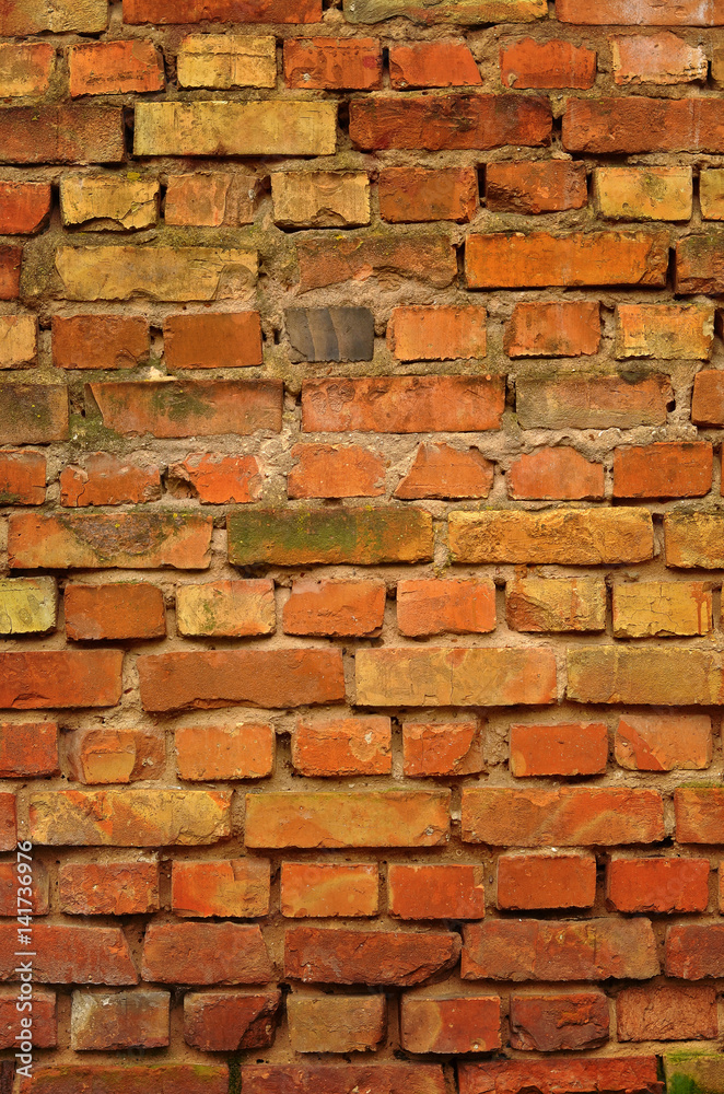 Obraz premium Aged brick wall texture. Brickwork background