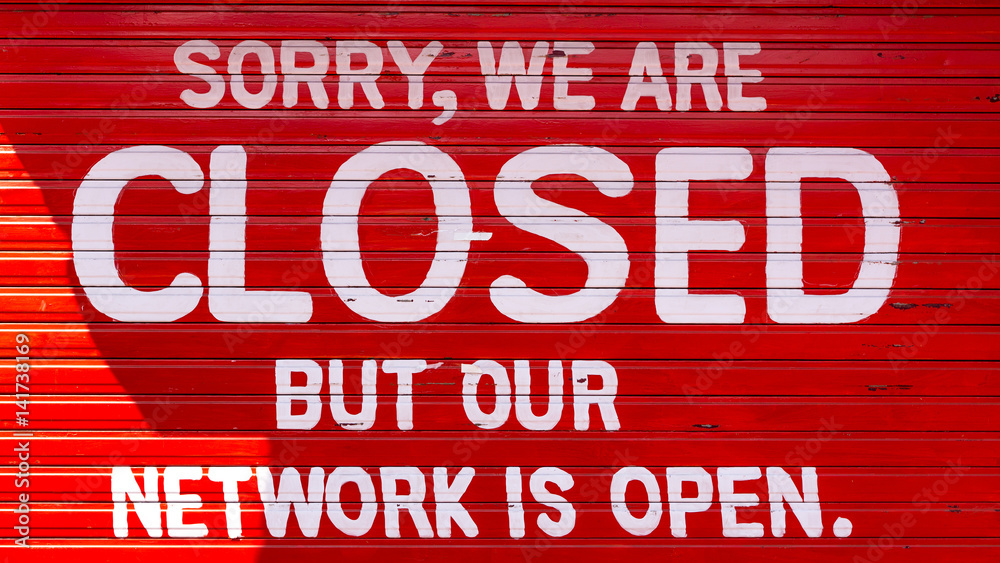 Shop closed, but Network open, Sign in Mumbai, India