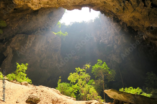 Light entering a cave, Phraya Nakhon Cave