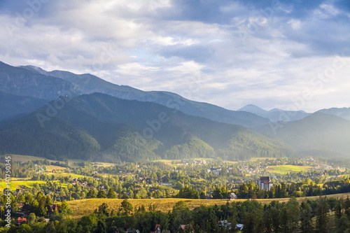 View of Zakopane city, Western Tatras, Poland