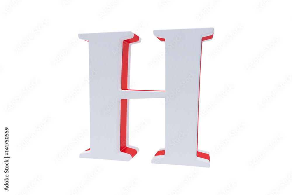 Alphabet letters, isolated on white background. Alphabet letter H made with Candy on white background. Alphabet letters, isolated on white background. Alphabet letter H made with Candy on white background.