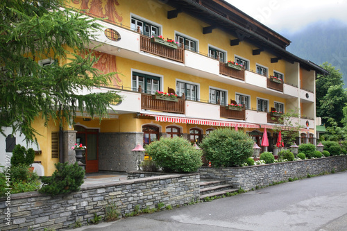 Fototapeta Naklejka Na Ścianę i Meble -  View of Mayrhofen. Valley Zillertal. Tirol. Austria