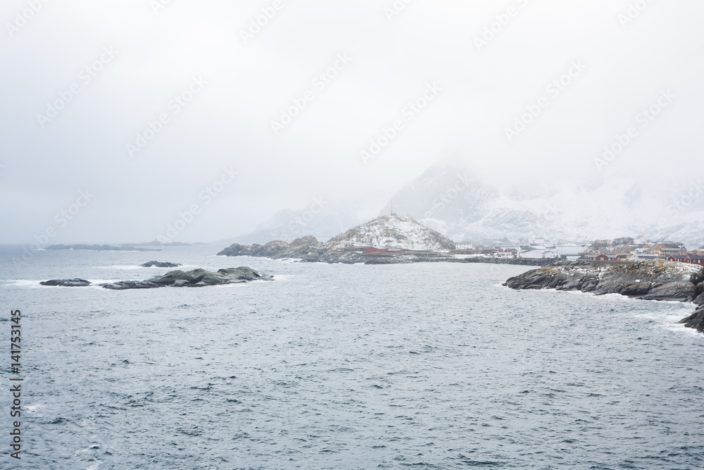 Misty Lofoten islands