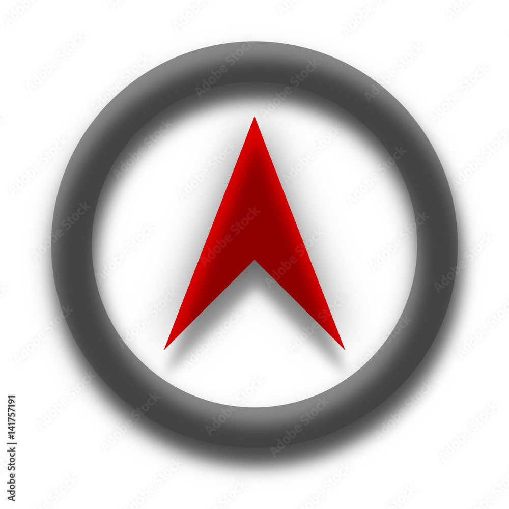 Location Place Red and Black Icon Vector Location Place Red and Black Icon Vector