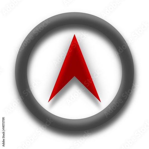 Location Place Red and Black Icon Vector