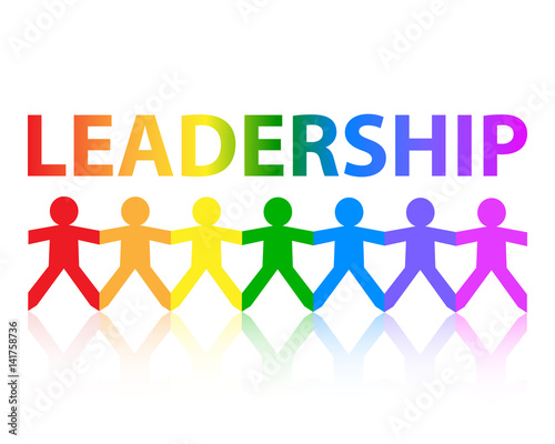 Leadership Paper People Rainbow