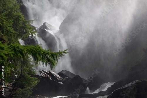 Aosta valley, Cogne, Lillaz, Italy. Lillaz waterfalls photo