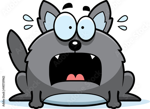 Terrified Little Wolf