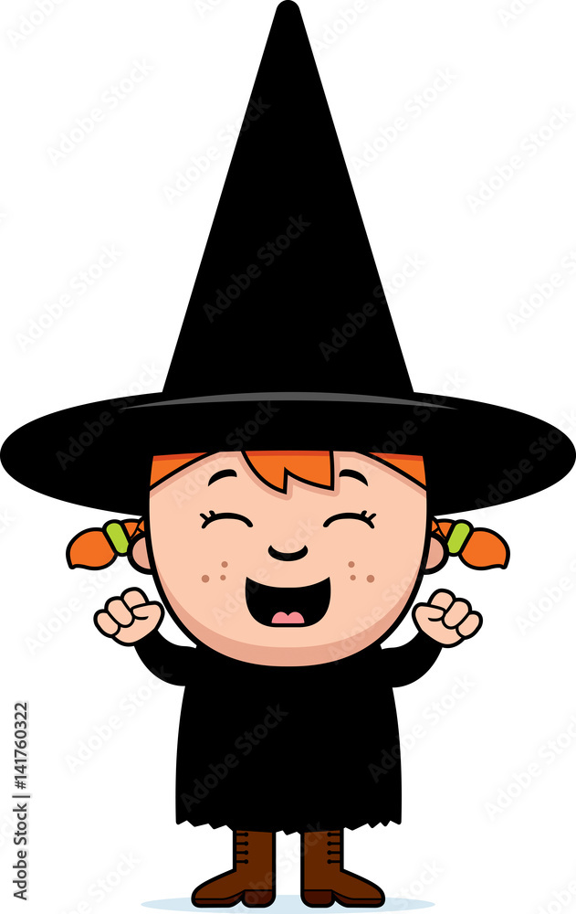 Excited Child Witch