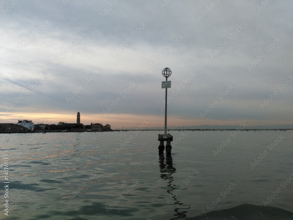 Venice - Lagoon at sunset