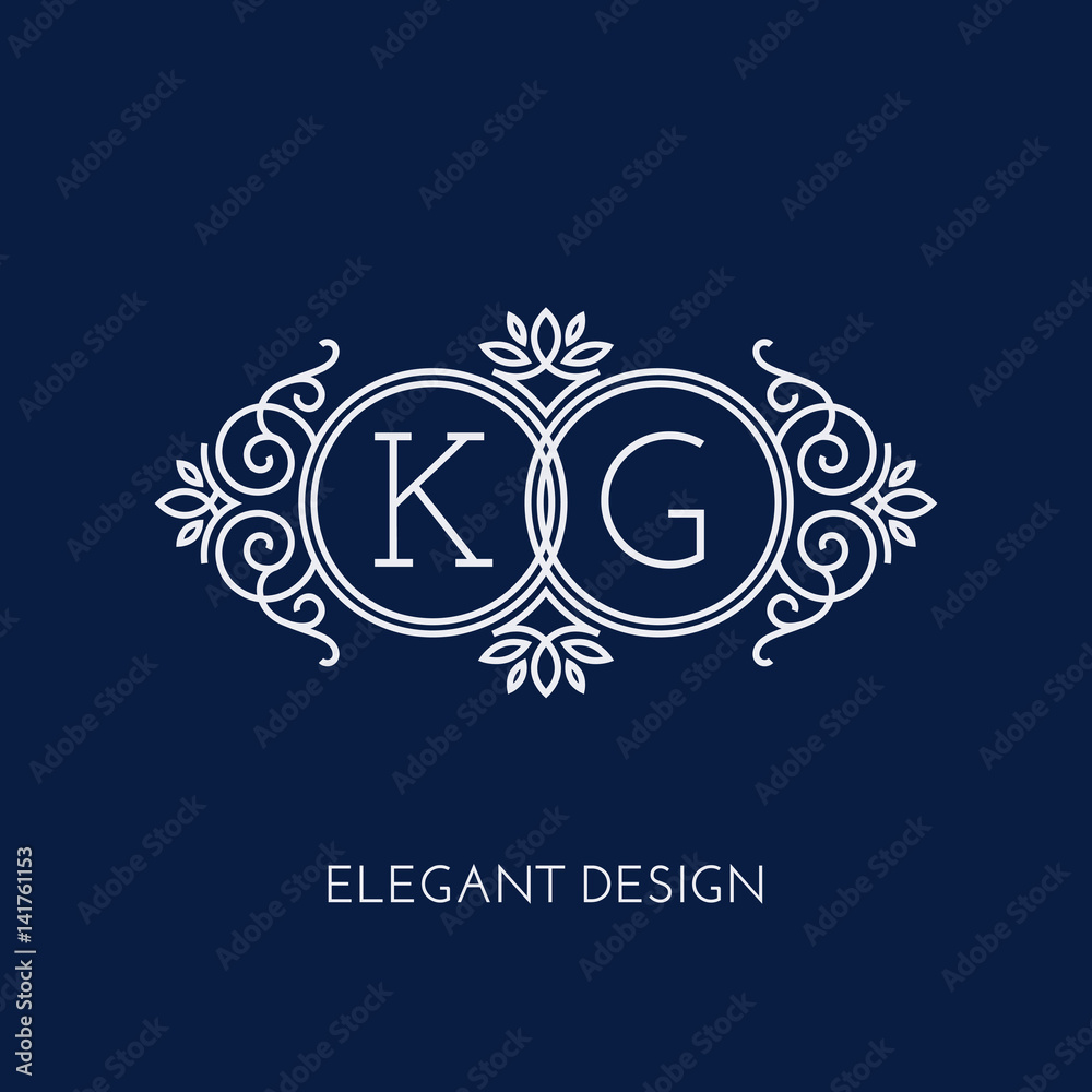 Monogram design template Monogram design template