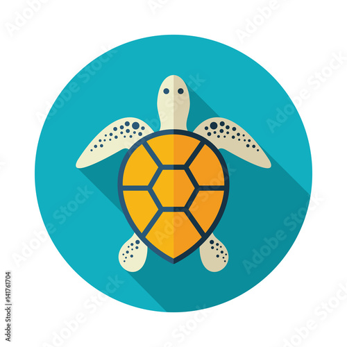 Sea turtle icon. Summer. Vacation