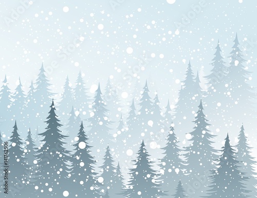Winter forest.