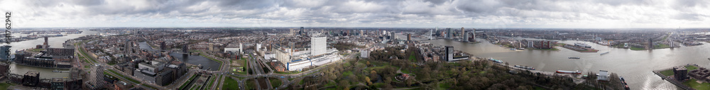 Panorama Rotterdam from Euromast
