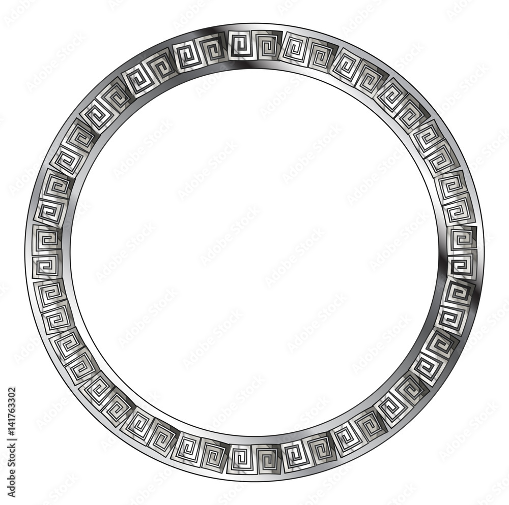 Silver Circular Celt Pattern Silver Circular Celt Pattern