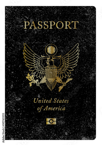 Worn United States of America Passport