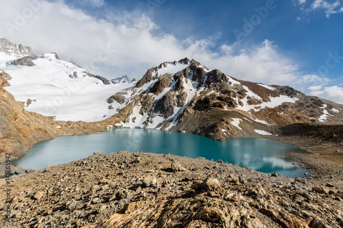 Argentina, Patagonia, El Chalten,Los Glaciares National Park, Lagoon Los Tres