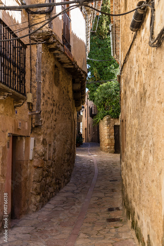 Streets and buildings of the town of Sepulveda in the province of Segovia  Spain