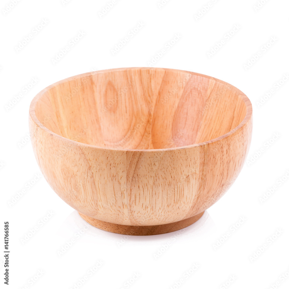 Close up of wood empty bowl (wooden bowl) isolated on white background. Close up of wood empty bowl (wooden bowl) isolated on white background.