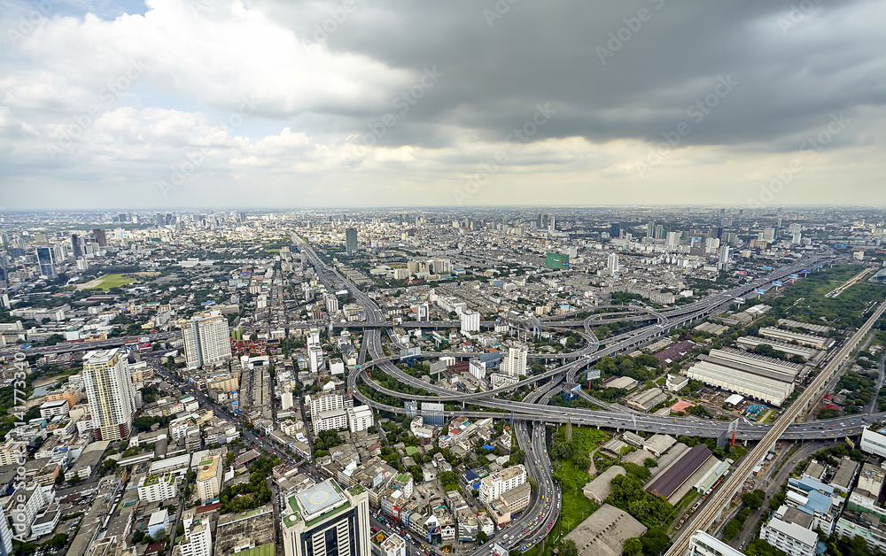 Top view city, Bangkok , Thailand