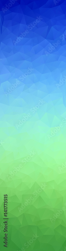 Vector Illustration - Smooth Abstract Mosaic Vertical Polygonal Gradient Banner, Background