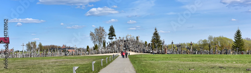 The Hill of Crosses is a site of pilgrimage about 12 km north of the city of Siauliai, in northern Lithuania. photo