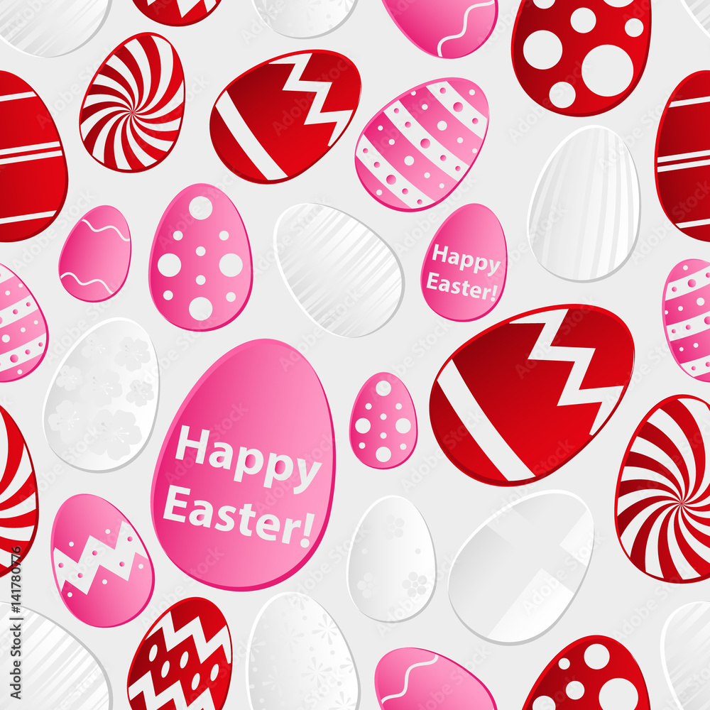 Easter eggs design from color paper collection seamless pattern eps10 Easter eggs design from color paper collection seamless pattern eps10